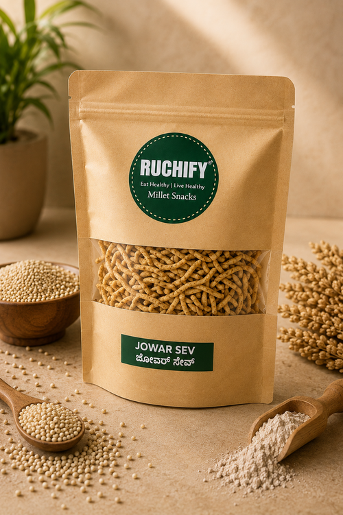 RUCHIFY Jowar Sev – crispy jowar sorghum millet snack
