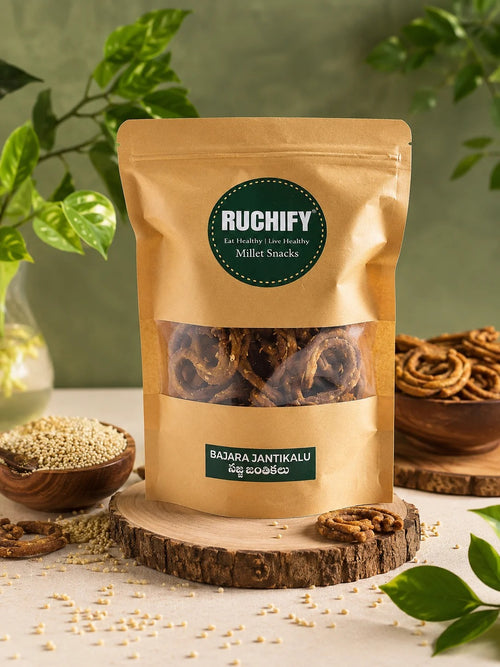 RUCHIFY Bajara Jantikalu – crispy bajara pearl millet snack